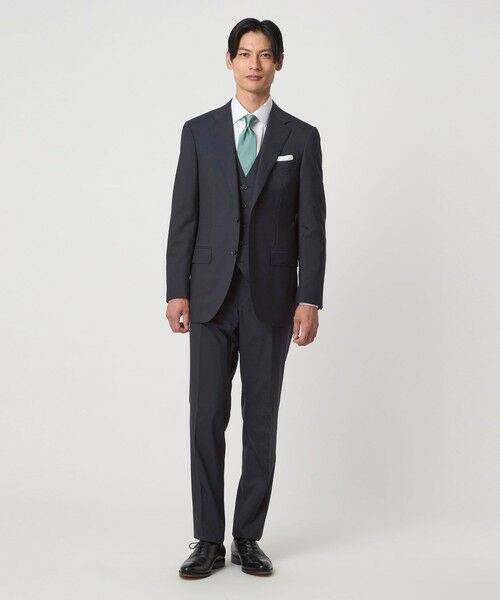 green label relaxing / グリーンレーベル リラクシング セットアップ | REDA トロピカル 無地 2B RV スーツジャケット | 詳細16