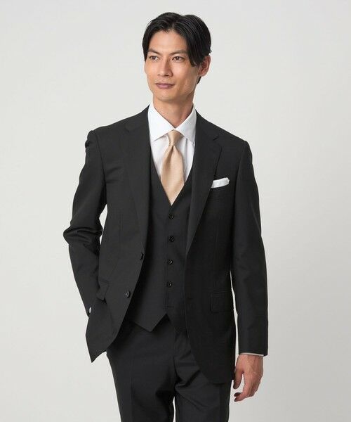 green label relaxing / グリーンレーベル リラクシング セットアップ | REDA トロピカル 無地 5B スーツベスト | 詳細1