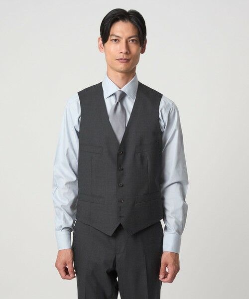 green label relaxing / グリーンレーベル リラクシング セットアップ | REDA トロピカル 無地 5B スーツベスト | 詳細6