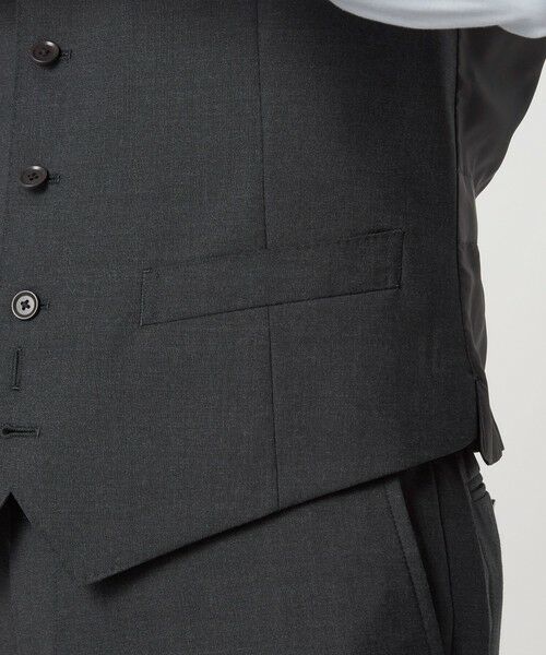 green label relaxing / グリーンレーベル リラクシング セットアップ | REDA トロピカル 無地 5B スーツベスト | 詳細11