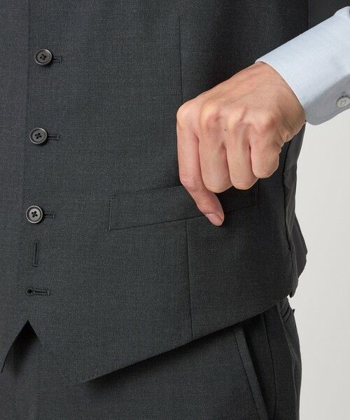 green label relaxing / グリーンレーベル リラクシング セットアップ | REDA トロピカル 無地 5B スーツベスト | 詳細12