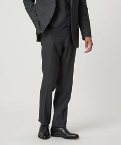 green label relaxing / グリーンレーベル リラクシング セットアップ | REDA トロピカル 無地 スリム ノープリーツ スーツパンツ