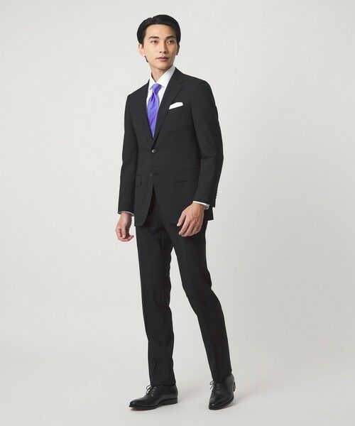 green label relaxing / グリーンレーベル リラクシング セットアップ | REDA トロピカル 無地 スリム ノープリーツ スーツパンツ | 詳細2