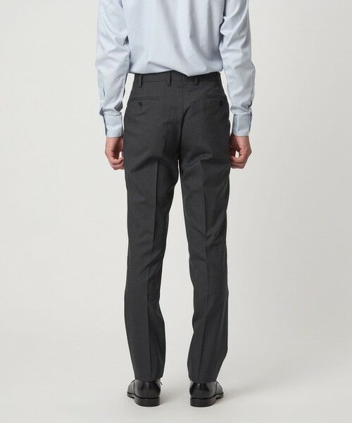 green label relaxing / グリーンレーベル リラクシング セットアップ | REDA トロピカル 無地 スリム ノープリーツ スーツパンツ | 詳細12