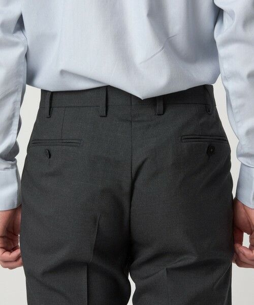 green label relaxing / グリーンレーベル リラクシング セットアップ | REDA トロピカル 無地 スリム ノープリーツ スーツパンツ | 詳細14