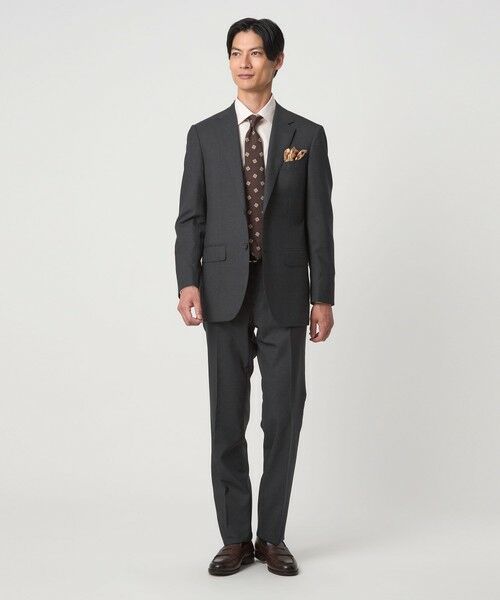 green label relaxing / グリーンレーベル リラクシング セットアップ | REDA トロピカル 無地 スリム ノープリーツ スーツパンツ | 詳細7