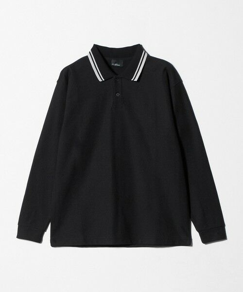 green label relaxing / グリーンレーベル リラクシング ポロシャツ | 【WEB限定】ドライ クリーン ロングスリーブ ポロシャツ -吸水速乾・抗菌-（BLACK）