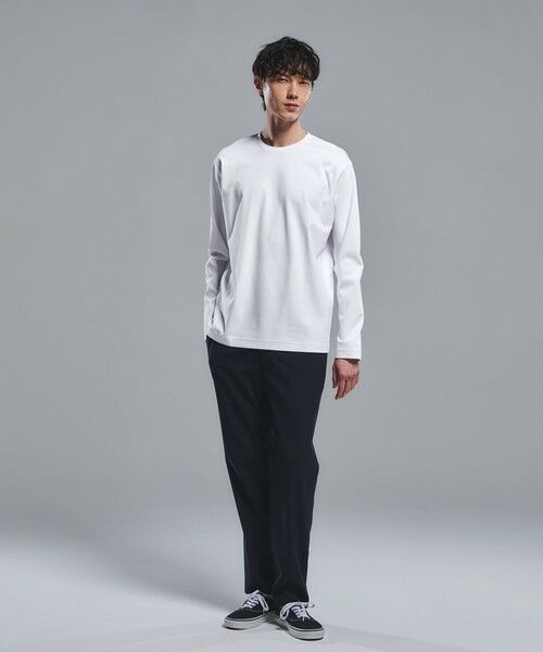 green label relaxing / グリーンレーベル リラクシング カットソー | オーガニック コットン ポンチ クルーネック Tシャツ | 詳細1