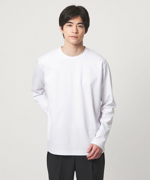 green label relaxing / グリーンレーベル リラクシング カットソー | オーガニック コットン ポンチ クルーネック Tシャツ | 詳細2