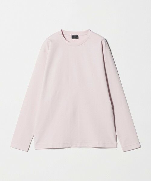 green label relaxing / グリーンレーベル リラクシング カットソー | オーガニック コットン ポンチ クルーネック Tシャツ（LT.PINK）