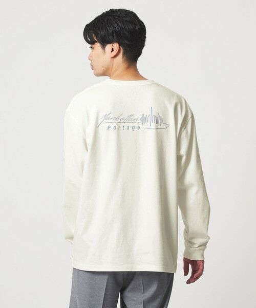 green label relaxing / グリーンレーベル リラクシング カットソー | 【別注】＜Manhattan Portage＞プリント 長袖 Tシャツ | 詳細4