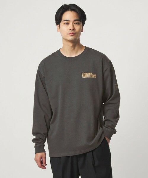 green label relaxing / グリーンレーベル リラクシング カットソー | 【別注】＜Manhattan Portage＞プリント 長袖 Tシャツ | 詳細4