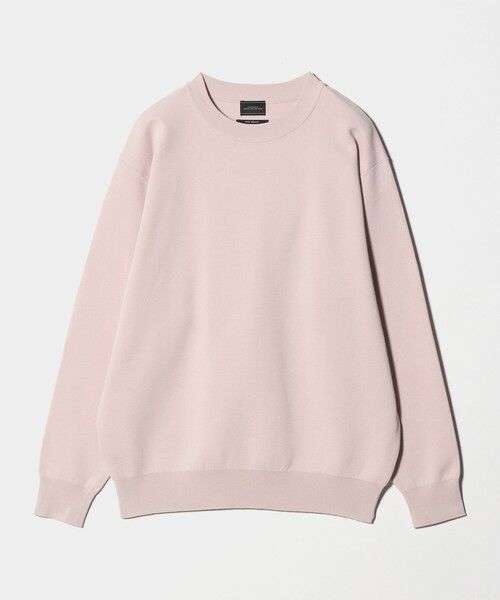 green label relaxing / グリーンレーベル リラクシング ニット・セーター | コットン シルク ミラノリブ クルーネック ニット(LT.PINK)