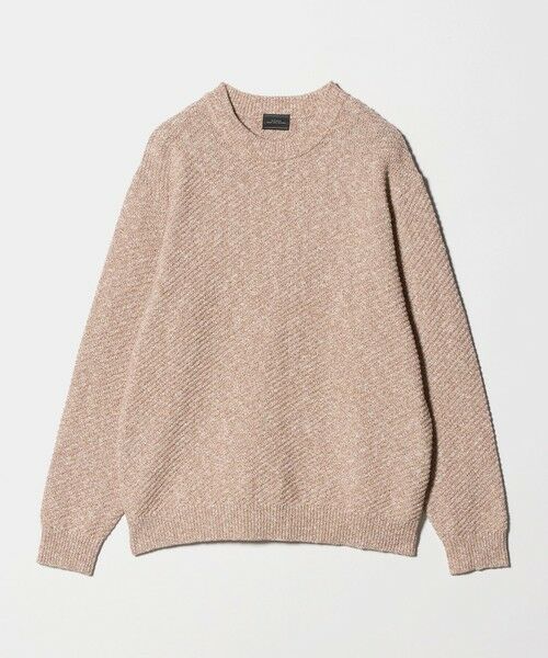 green label relaxing / グリーンレーベル リラクシング ニット・セーター | ミックスカラー クルーネック ニット(ORANGE)