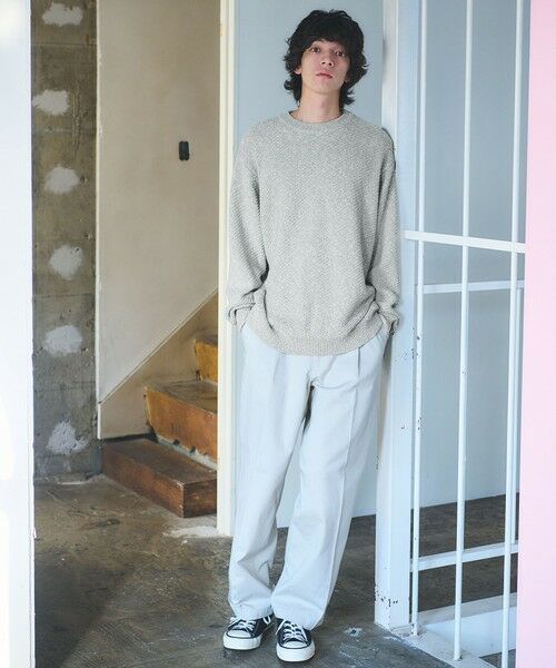green label relaxing / グリーンレーベル リラクシング ニット・セーター | ミックスカラー クルーネック ニット | 詳細15