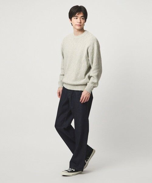 green label relaxing / グリーンレーベル リラクシング ニット・セーター | ミックスカラー クルーネック ニット | 詳細17
