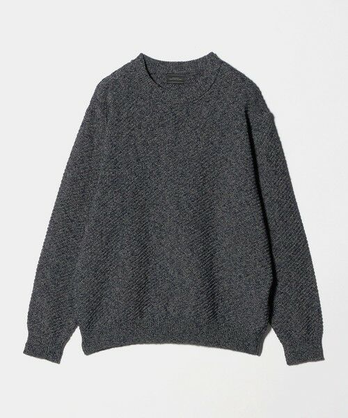 green label relaxing / グリーンレーベル リラクシング ニット・セーター | ミックスカラー クルーネック ニット(NAVY)