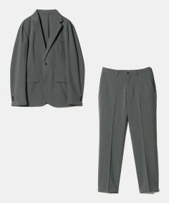 green label relaxing / グリーンレーベル リラクシング テーラードジャケット | 【WEB限定】JUST fit ドライポリエステル ナロー セットアップ -吸水速乾-