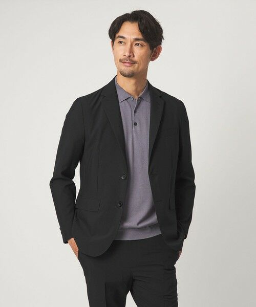 green label relaxing / グリーンレーベル リラクシング テーラードジャケット | 【WEB限定】JUST fit ドライポリエステル ナロー セットアップ -吸水速乾- | 詳細1
