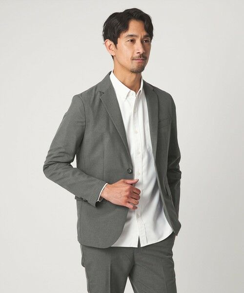green label relaxing / グリーンレーベル リラクシング テーラードジャケット | 【WEB限定】JUST fit ドライポリエステル ナロー セットアップ -吸水速乾- | 詳細3