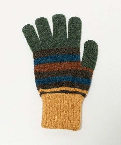 green label relaxing / グリーンレーベル リラクシング 手袋 | ＜ROBERT MACKIE＞ボーダー グローブ | 詳細1
