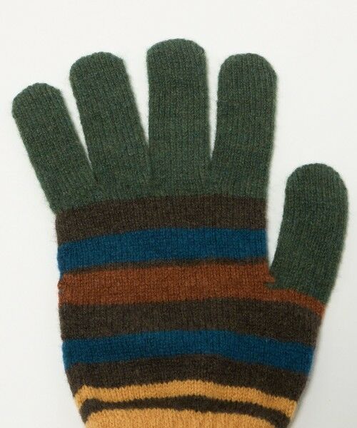 green label relaxing / グリーンレーベル リラクシング 手袋 | ＜ROBERT MACKIE＞ボーダー グローブ | 詳細3