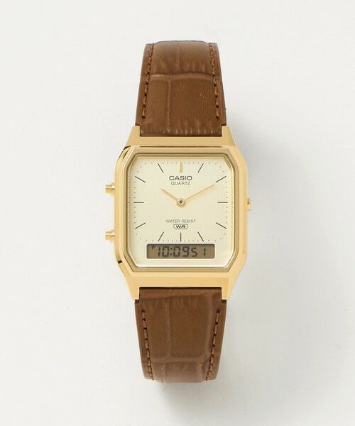 green label relaxing/O[[x NVO CASIOAQ-230EGL rv MD. BROWN FREE