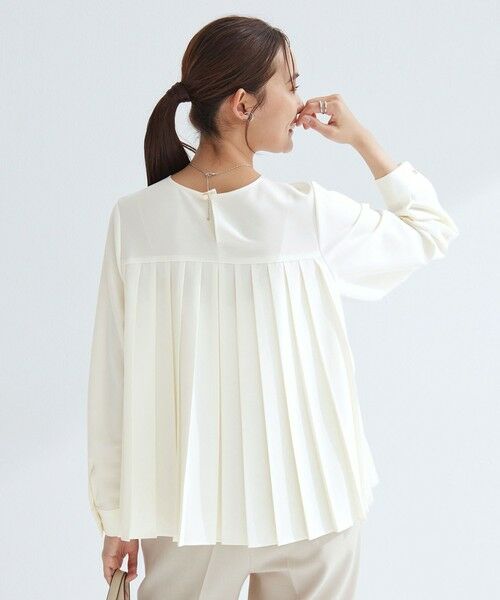 green label relaxing / グリーンレーベル リラクシング シャツ・ブラウス | ［size SHORTあり］パウドレ プリーツ ブラウス ウォッシャブル ストレッチ | 詳細3