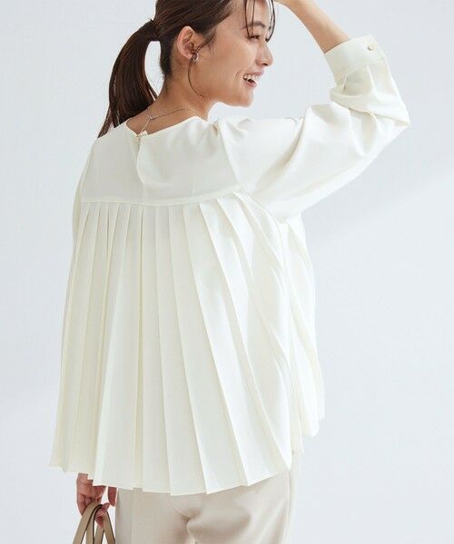 green label relaxing / グリーンレーベル リラクシング シャツ・ブラウス | ［size SHORTあり］パウドレ プリーツ ブラウス ウォッシャブル ストレッチ | 詳細4