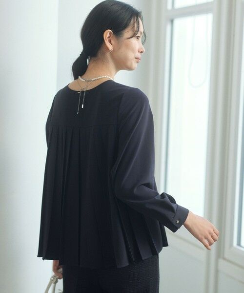 green label relaxing / グリーンレーベル リラクシング シャツ・ブラウス | ［size SHORTあり］パウドレ プリーツ ブラウス ウォッシャブル ストレッチ | 詳細14