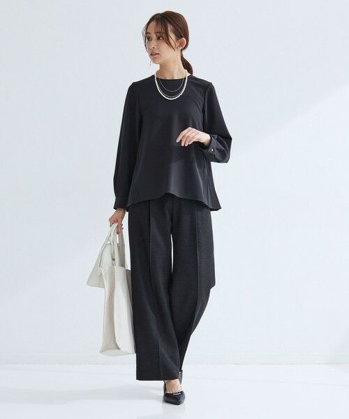 green label relaxing / グリーンレーベル リラクシング シャツ・ブラウス | ［size SHORTあり］パウドレ プリーツ ブラウス ウォッシャブル ストレッチ | 詳細23