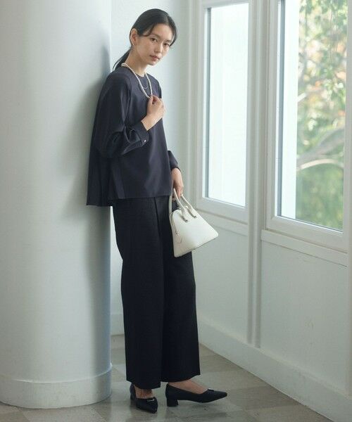 green label relaxing / グリーンレーベル リラクシング シャツ・ブラウス | ［size SHORTあり］パウドレ プリーツ ブラウス ウォッシャブル ストレッチ | 詳細15