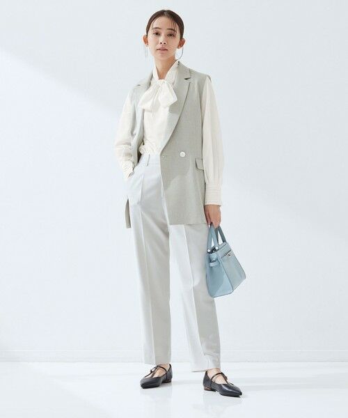 green label relaxing / グリーンレーベル リラクシング シャツ・ブラウス | ［size SHORTあり］ボウタイ ギャザー ブラウス | 詳細11