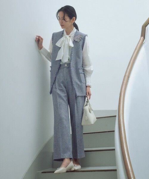 green label relaxing / グリーンレーベル リラクシング シャツ・ブラウス | ［size SHORTあり］ボウタイ ギャザー ブラウス | 詳細2