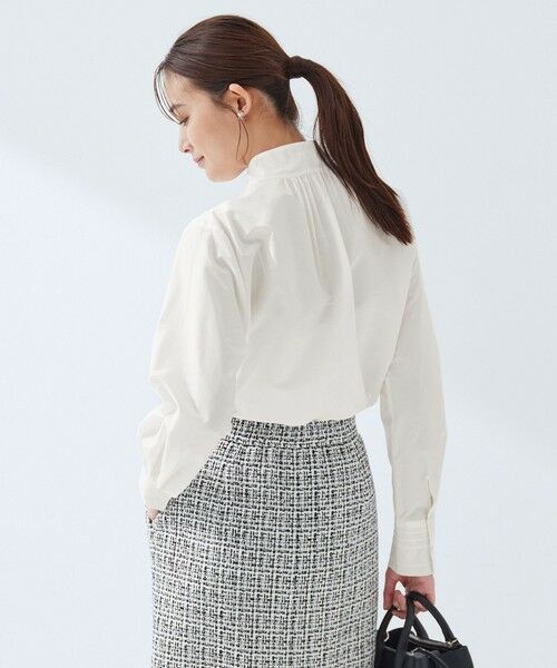 green label relaxing / グリーンレーベル リラクシング シャツ・ブラウス | ［size SHORTあり］ボウタイ ギャザー ブラウス | 詳細5