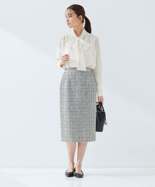 green label relaxing / グリーンレーベル リラクシング シャツ・ブラウス | ［size SHORTあり］ボウタイ ギャザー ブラウス | 詳細7