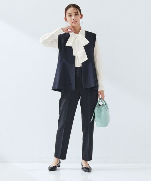 green label relaxing / グリーンレーベル リラクシング シャツ・ブラウス | ［size SHORTあり］ボウタイ ギャザー ブラウス | 詳細9