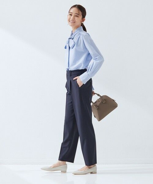 green label relaxing / グリーンレーベル リラクシング シャツ・ブラウス | ［size SHORTあり］ボウタイ ギャザー ブラウス | 詳細14