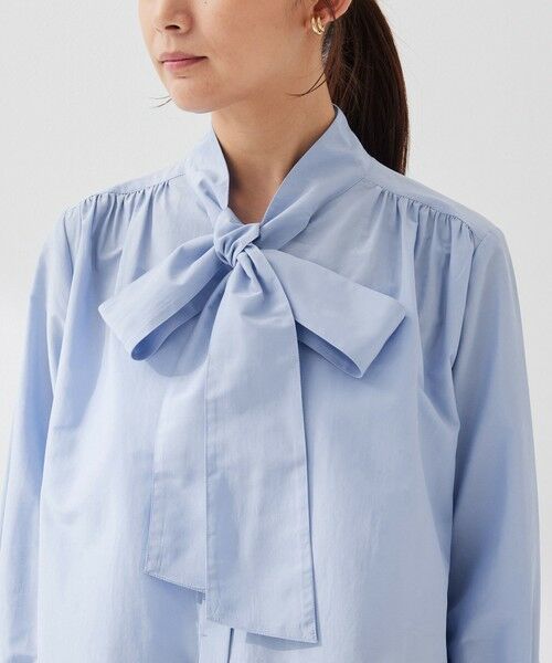 green label relaxing / グリーンレーベル リラクシング シャツ・ブラウス | ［size SHORTあり］ボウタイ ギャザー ブラウス | 詳細20