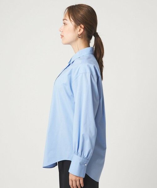 green label relaxing / グリーンレーベル リラクシング シャツ・ブラウス | フェイクパールボタン シャツ | 詳細11