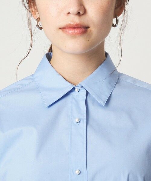 green label relaxing / グリーンレーベル リラクシング シャツ・ブラウス | フェイクパールボタン シャツ | 詳細13