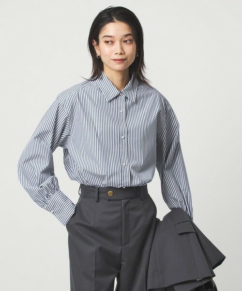 green label relaxing / グリーンレーベル リラクシング シャツ・ブラウス | フェイクパールボタン シャツ | 詳細19