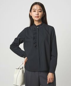 green label relaxing / グリーンレーベル リラクシング シャツ・ブラウス | フリル ディテール ブラウス マシンウォッシャブル UVカット