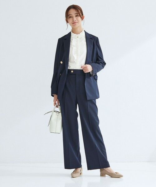 green label relaxing / グリーンレーベル リラクシング シャツ・ブラウス | フリル ディテール ブラウス マシンウォッシャブル UVカット | 詳細8