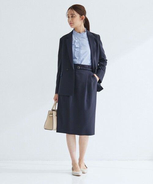 green label relaxing / グリーンレーベル リラクシング シャツ・ブラウス | フリル ディテール ブラウス マシンウォッシャブル UVカット | 詳細15