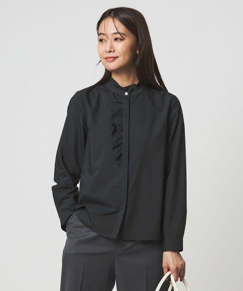 green label relaxing / グリーンレーベル リラクシング シャツ・ブラウス | フリル ディテール ブラウス マシンウォッシャブル UVカット | 詳細17