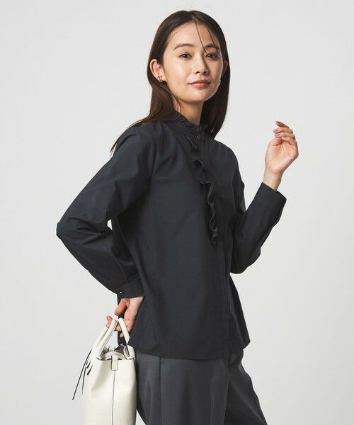 green label relaxing / グリーンレーベル リラクシング シャツ・ブラウス | フリル ディテール ブラウス マシンウォッシャブル UVカット | 詳細18