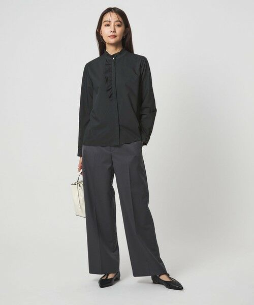 green label relaxing / グリーンレーベル リラクシング シャツ・ブラウス | フリル ディテール ブラウス マシンウォッシャブル UVカット | 詳細19