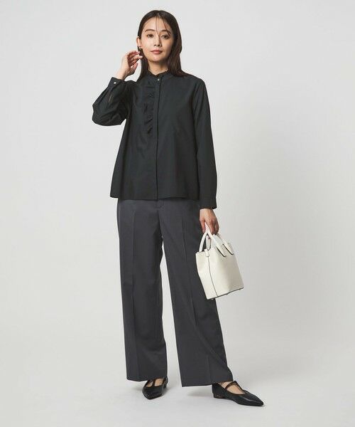 green label relaxing / グリーンレーベル リラクシング シャツ・ブラウス | フリル ディテール ブラウス マシンウォッシャブル UVカット | 詳細20