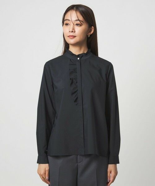 green label relaxing / グリーンレーベル リラクシング シャツ・ブラウス | フリル ディテール ブラウス マシンウォッシャブル UVカット | 詳細21